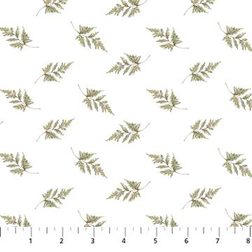 FIGO Fabrics Heavenly Hedgerow White  90588-10