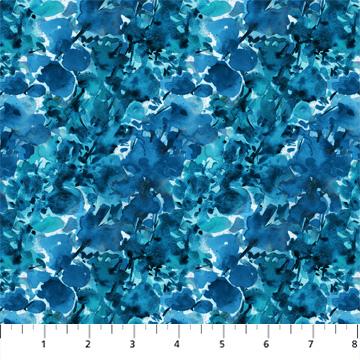 Figo Fabrics Lush & Lively Blue  90639-45