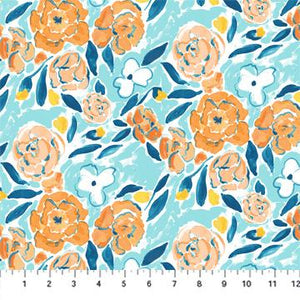 Figo Fabrics Lush & Lively Orange Multi 90636-56