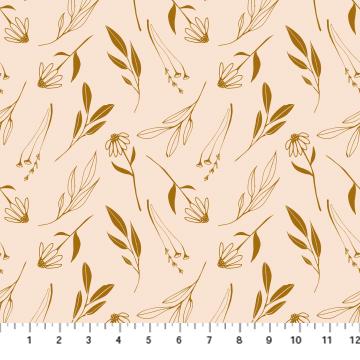 Figo Fabrics Martha Floral 90460-11 Cream