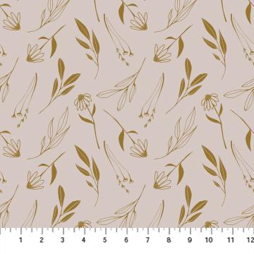 Figo Fabrics Martha Floral 90460-90 Gray