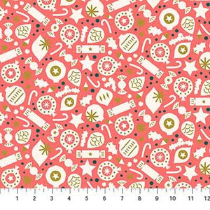 Figo Fabrics Polar Magic Party Coral  90176M-23