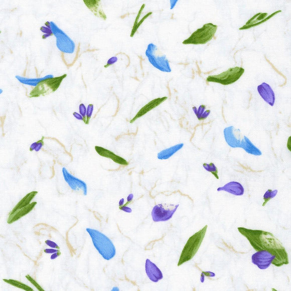 Robert Kaufman Fabrics Flowerhouse: Natural Textures Blue FLH-21206-4