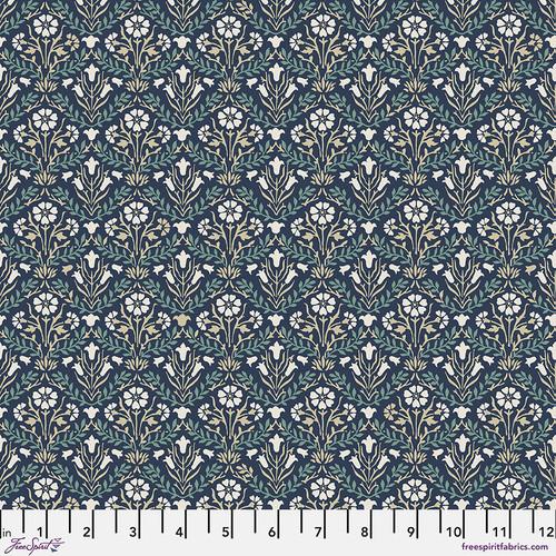 Free Spirit Fabrics Buttermere  Bellflowers  PWWM021.NAVY