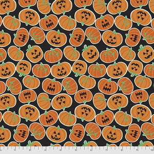 Free Spirit Fabrics Boolicious Pumpkin Bites Black  PWMA004.XBLACK