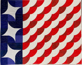 Freedom's Flag Quilt Kit finished size 32" x 38" pattern from Mini Wonderful Curves