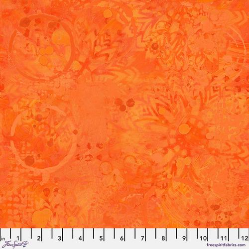 Freespirit Fabrics Textures Tonal Graffiti  Orange  PWSP037.ORANGE
