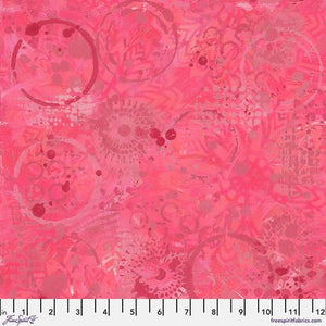 Freespirit Fabrics Textures Tonal Graffiti  Raspberry  PWSP037.RASPBERRY
