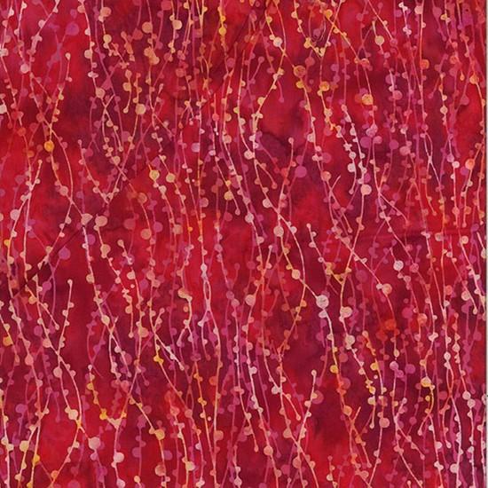 Hoffman Fabrics Bail Batik Dotty String Strawberry Daiquiri  T2444-208