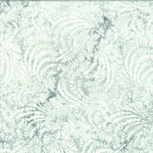 Hoffman Fabrics Bail Batik  Leafy Frost   T2443-113