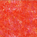 Hoffman Fabrics Bali Batik Graphic Floral Nasturtium  T2398-469