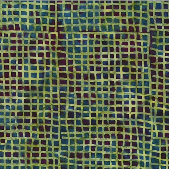 Hoffman Fabrics Bali Batik Trellis  Kale  T2418-393