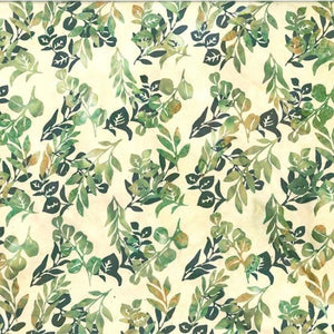 Hoffman Fabrics Bali Batik Mixed Foilage Sprout T2395-227