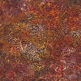 Hoffman Fabrics Bali Batik Scroll Paprika 2356-389