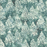 Hoffman Fabrics Bali Batik Snowy Trees Cool Gray  MR20-622
