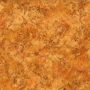 Hoffman Fabrics Bali Batik Sprig Curry U2458-26