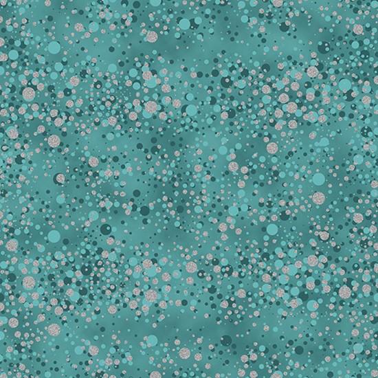 Hoffman Fabrics Fly Home for Winter Turquoise/Silver U4975-61S