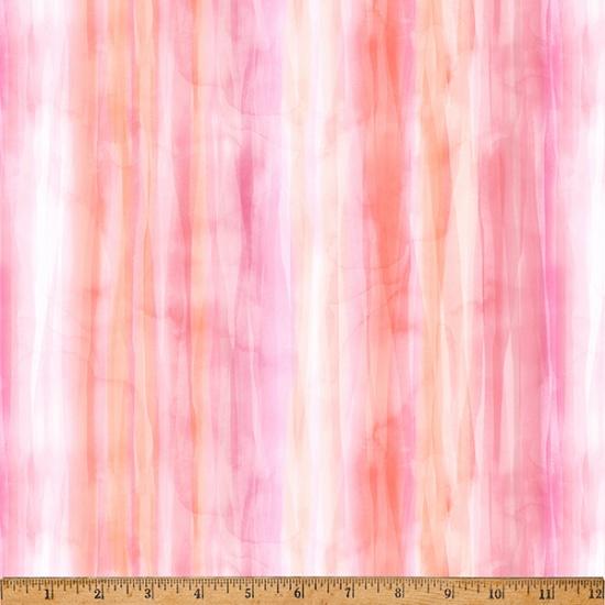 Hoffman Fabrics Love and Learning Stripe Blossom V5332-448