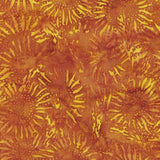 Island Batik Autumn Sunset Large Wheat Sunflower Burnt Orange 122020255