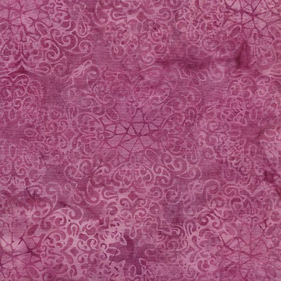 Island Batik Medallion Lace Raspberry 122131330