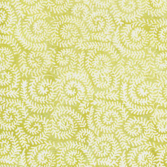 Island Batik  Spiral Leaves Chartreuse 122118651