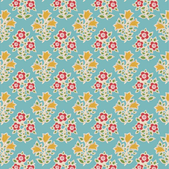 Jubilee by Tilda Blender 110103 Farm Flowers Teal