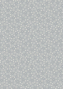Lewis & Ireme Fabrics Christmas Trees Stars Grey C54.1