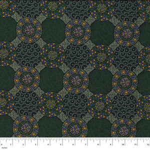 M&S Textiles Australia Inc - Wildflowers & Bush Tuckers Green - WFBTG