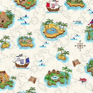 Makower UK Fabrics Pirates TP-2430-Q