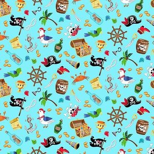 Makower UK Fabrics Pirates TP-2432-B