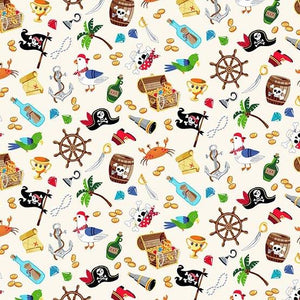 Makower UK Fabrics Pirates TP-2432-Q