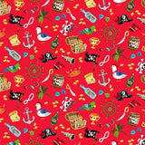 Makower UK Fabrics Pirates TP-2432-R