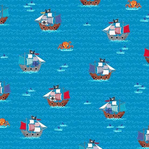 Makower UK Fabrics Pirates TP-2433-B8