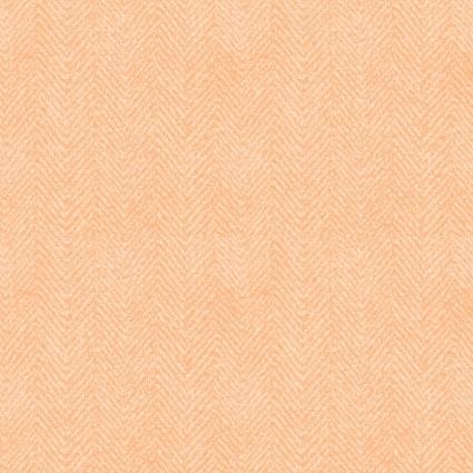 Maywood Studio Little Lambies Woolies Flannel Orange  Herringbone   MASF1841-O