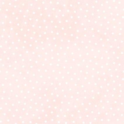 Maywood Studio Little Lambies Woolies Flannel Pink White  Polka Dots  MASF18506-PW
