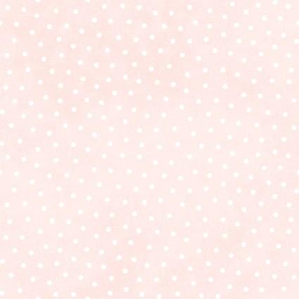 Maywood Studio Little Lambies Woolies Flannel Pink White  Polka Dots  MASF18506-PW