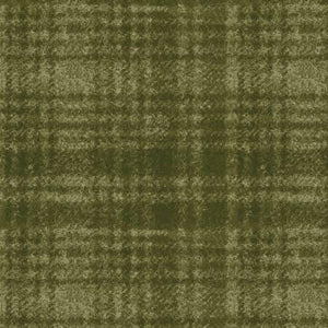 Maywood Studio Woolies Flannel Classic Tonal Plaid  Dark Green MASF18510-G2