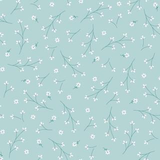 Maywood Studios Kimberbell Basics Floral Aqua MAS8260-Q