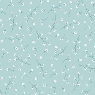 Maywood Studios Kimberbell Basics Floral Aqua MAS8260-Q