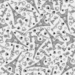 Michael Miller Fabrics Parisian Cats Bonjour Paris Cream CX11401-CREM-D