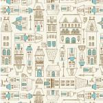 Michael Miller Fabrics City Hoppers City Scene DC-9176-Blue-D