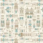 Michael Miller Fabrics City Hoppers City Scene DC-9176-Blue-D