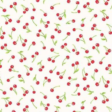 Michael Miller Fabrics Kiss the Cook Tiny Cherries CX9760-PEAR-D