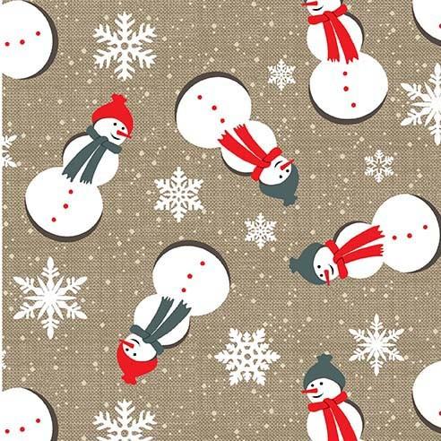 Michael Miller Fabrics Oh Deer! Winter is Here Snowmies  CX10943-LINE-D