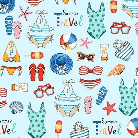 Michael Miller Fabrics Portofino Sun Bathing DCX9670-BREE-D