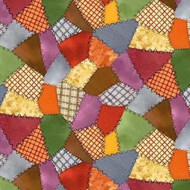 Michael Miller Fabrics Pumpkin Farm Colorful Patches  DCX9680-MULT-D