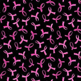 Michael Miller Fabrics Think Pink Pink Ribbons DC10365-BLAC-D