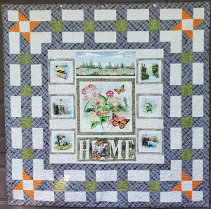 Minnesota Home Quilt Kit finished size 76"x76" pattern by Blue Bear Quilts