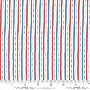 Moda Fabrics All Star Stripes  White  20857 11