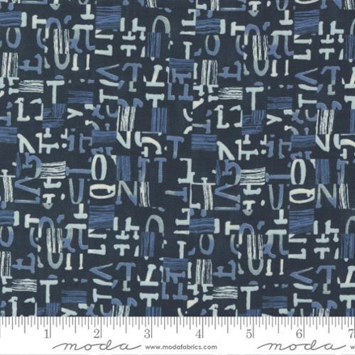 Moda Fabrics Collage Ink 16952 19